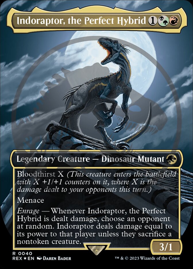 Indoraptor, the Perfect Hybrid - [Foil, Emblem] Jurassic World Collection (REX)
