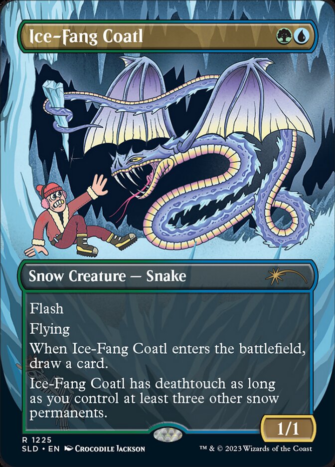 Ice-Fang Coatl (1225) - [Borderless] Secret Lair Drop (SLD)