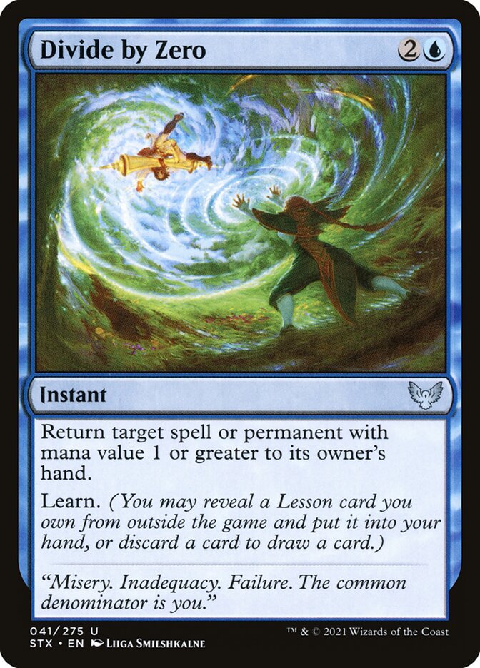 Divide by Zero - [Foil] Strixhaven: School of Mages (STX)