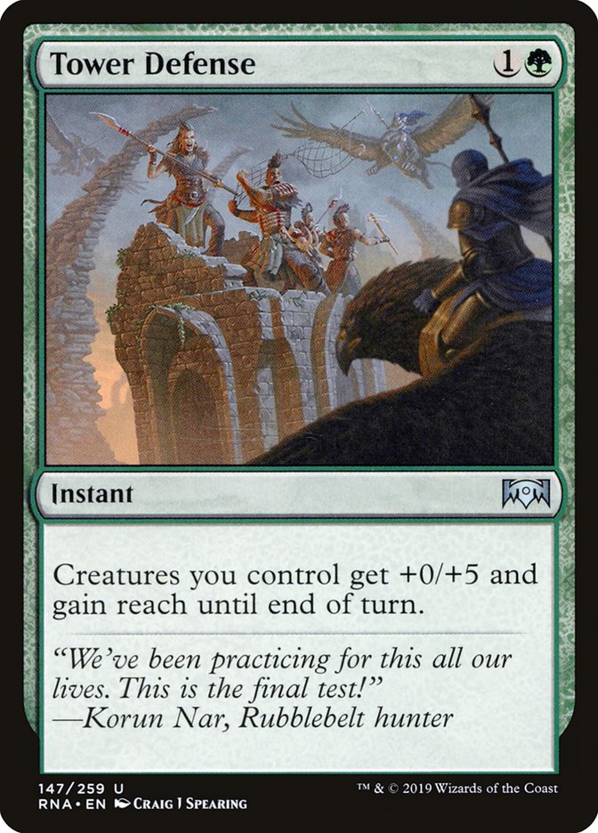 Tower Defense - [Foil] Ravnica Allegiance (RNA)