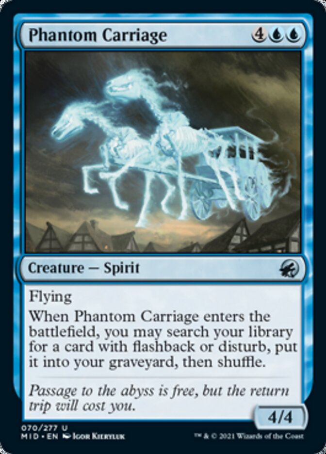 Phantom Carriage - [Foil] Innistrad: Midnight Hunt (MID)