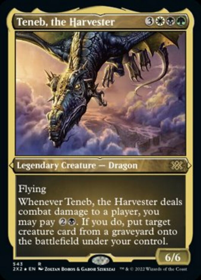 Teneb, the Harvester - [Etched Foil] Double Masters 2022 (2X2)