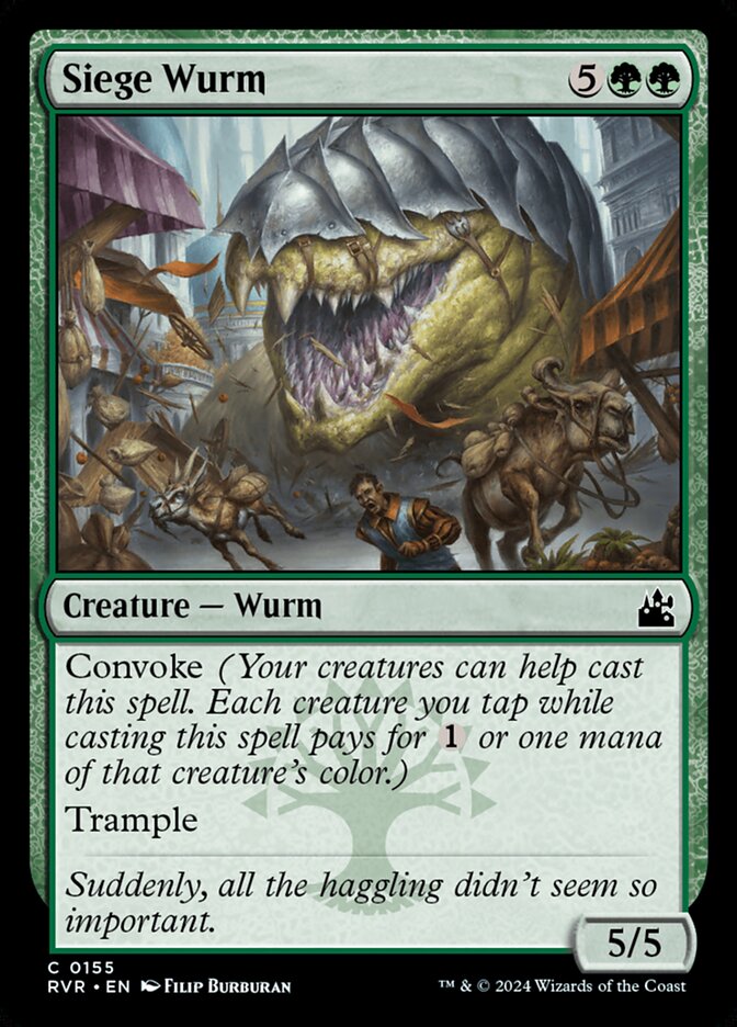 Siege Wurm - [Foil] Ravnica Remastered (RVR)