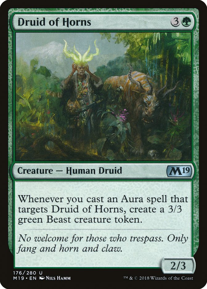 Druid of Horns - [Foil] Core Set 2019 (M19)