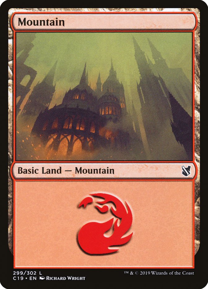 Mountain (299) - Commander 2019 (C19)
