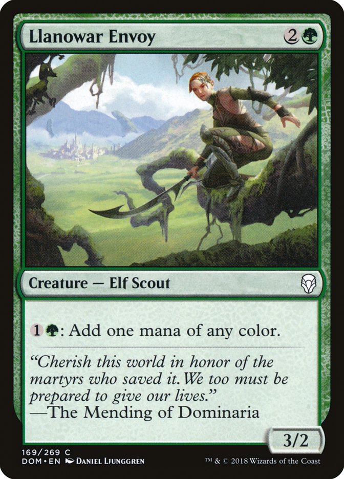 Llanowar Envoy - [Foil] Dominaria (DOM)
