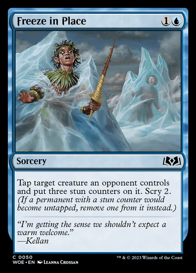 Freeze in Place - [Foil] Wilds of Eldraine (WOE)