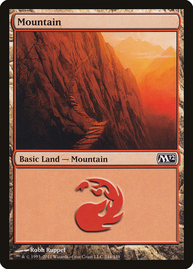 Mountain (244) - [Foil] Magic 2012 (M12)