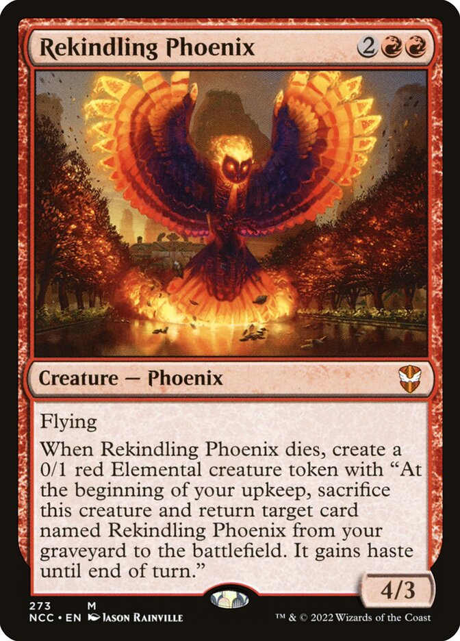 Rekindling Phoenix - [Foil] New Capenna Commander (NCC)