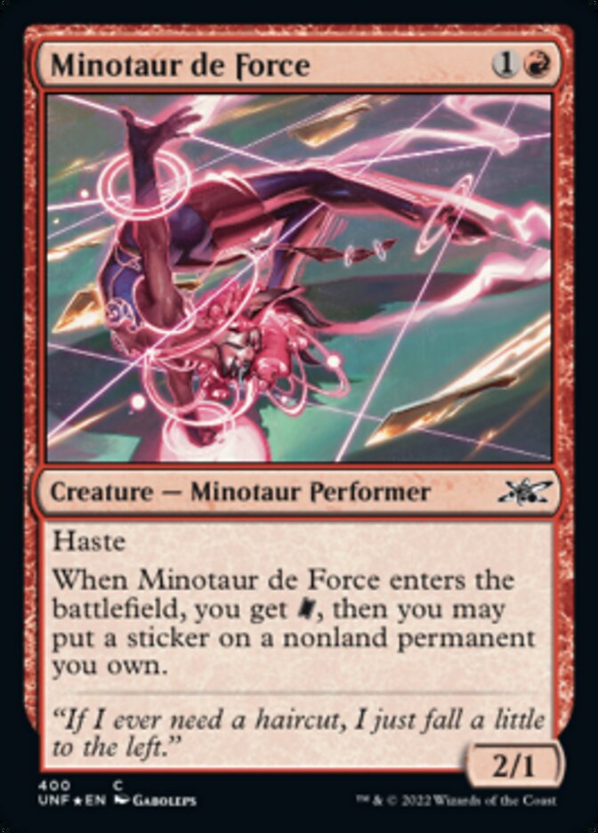 Minotaur de Force - [Galaxy Foil] Unfinity (UNF)