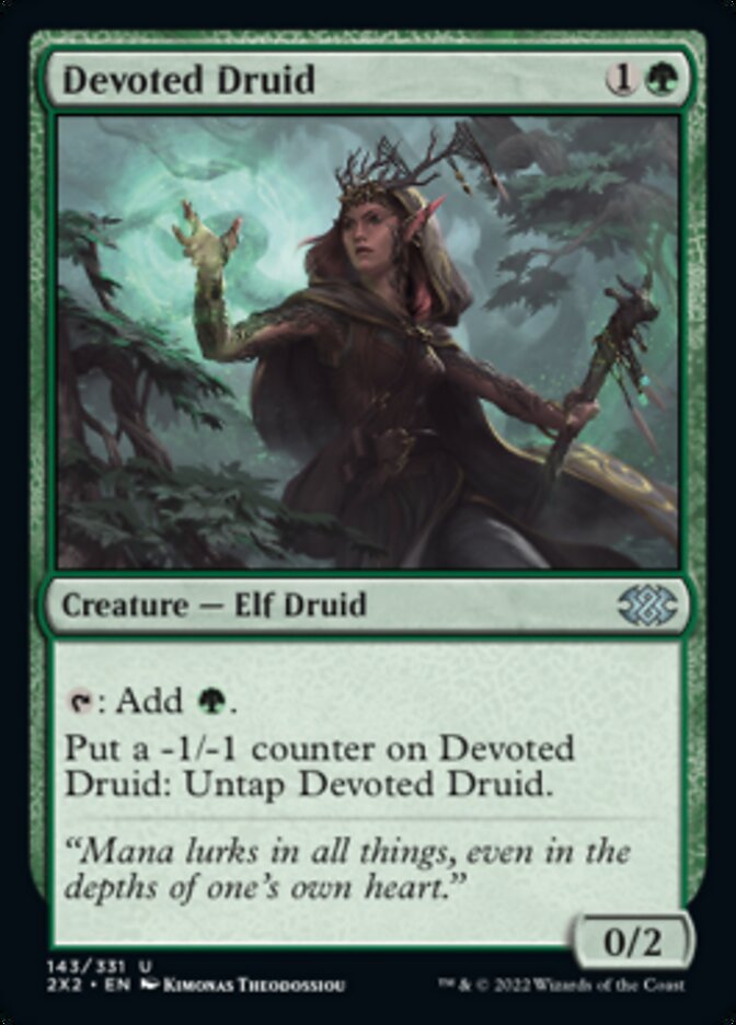 Devoted Druid - [Foil] Double Masters 2022 (2X2)