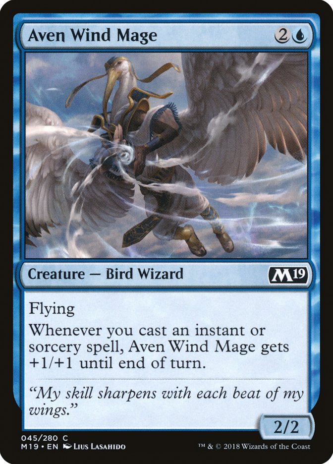 Aven Wind Mage - [Foil] Core Set 2019 (M19)