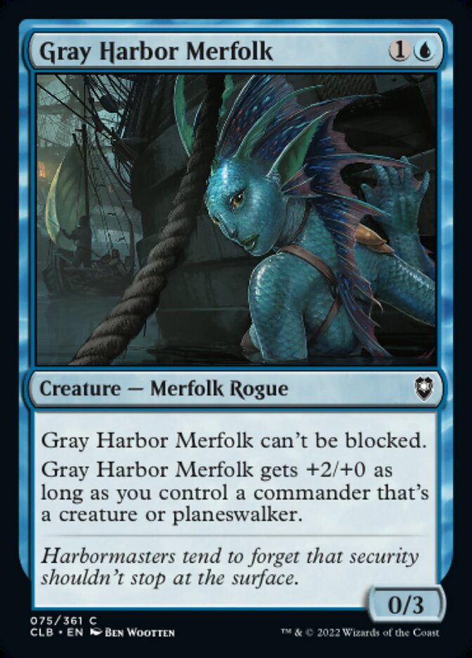 Gray Harbor Merfolk - [Foil] Commander Legends: Battle for Baldur's Gate (CLB)