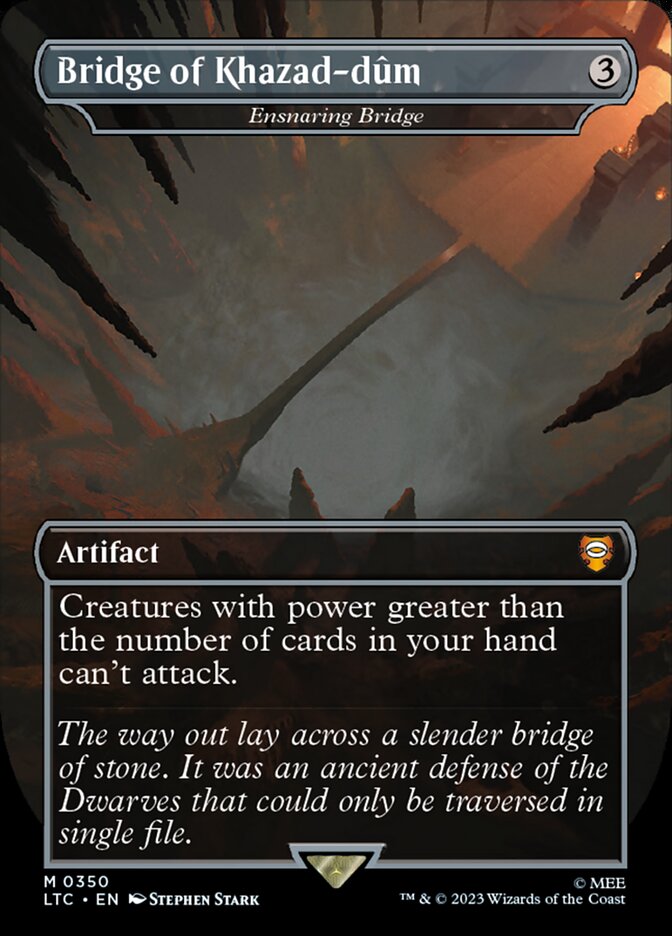 Bridge of Khazad-dûm - Ensnaring Bridge - [Foil, Borderless] Tales of Middle-earth Commander (LTC)