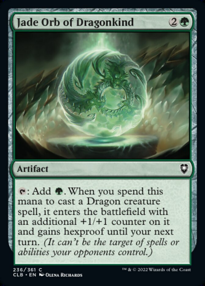 Jade Orb of Dragonkind - [Foil] Commander Legends: Battle for Baldur's Gate (CLB)