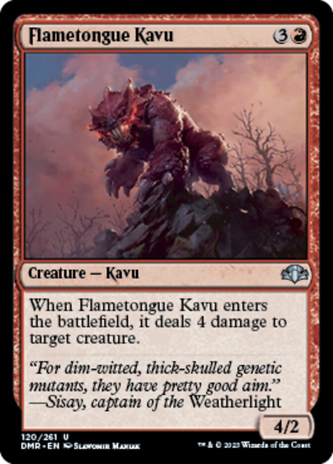 Flametongue Kavu - Dominaria Remastered (DMR)