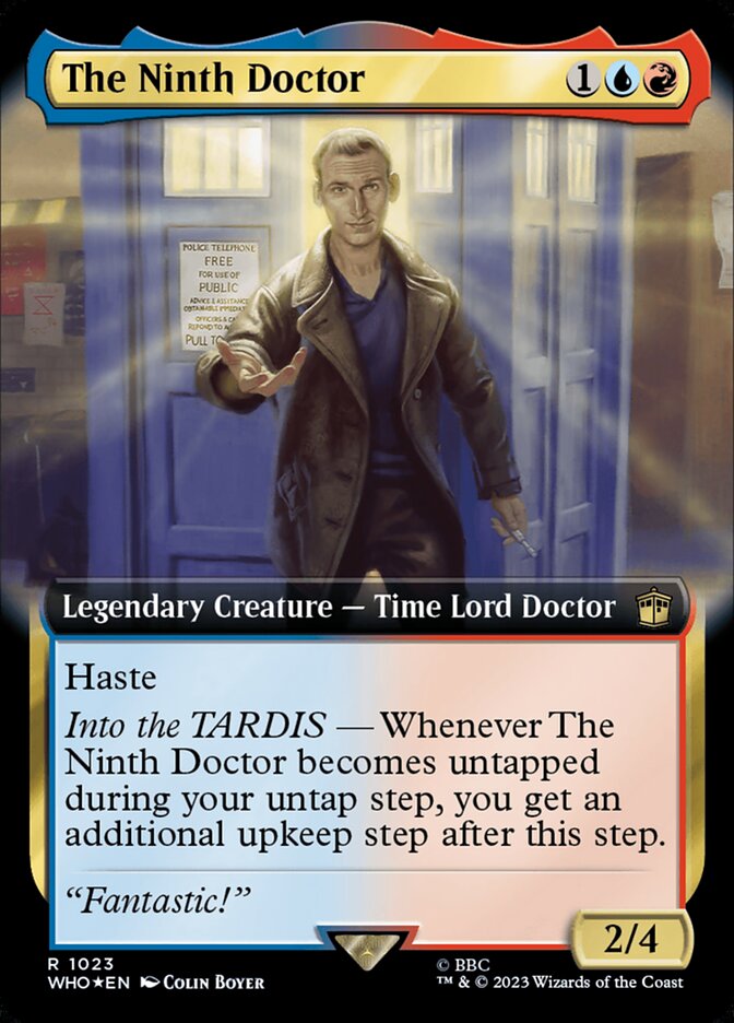 The Ninth Doctor - [Surge Foil, Extended Art] Doctor Who (WHO)