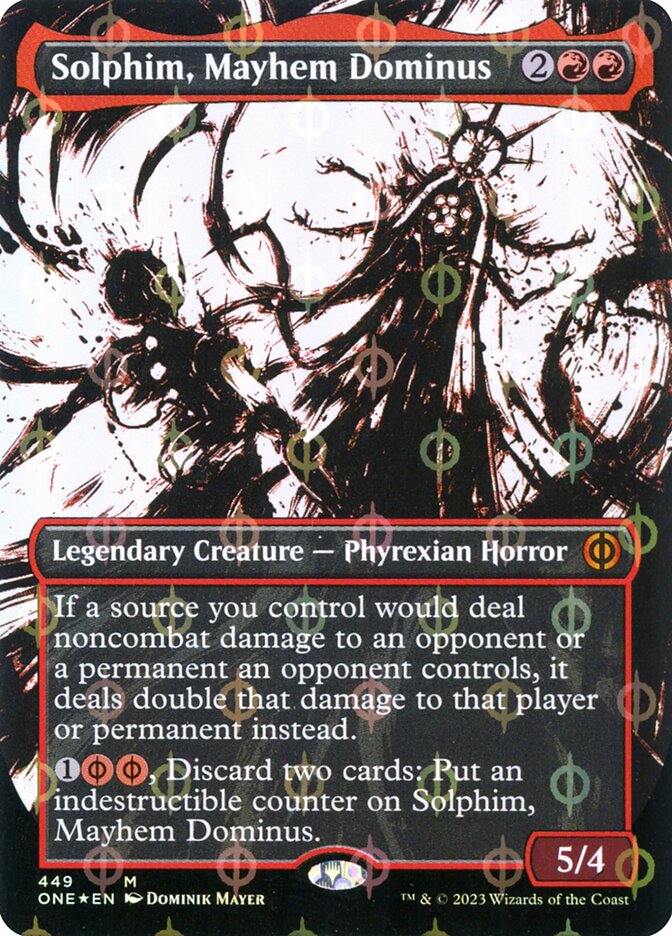Solphim, Mayhem Dominus - [Step and Compleat Foil, Showcase] Phyrexia: All Will Be One (ONE)