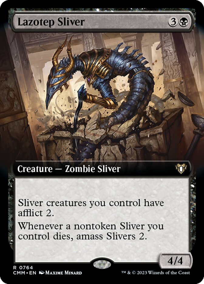 Lazotep Sliver - [Extended Art] Commander Masters (CMM)
