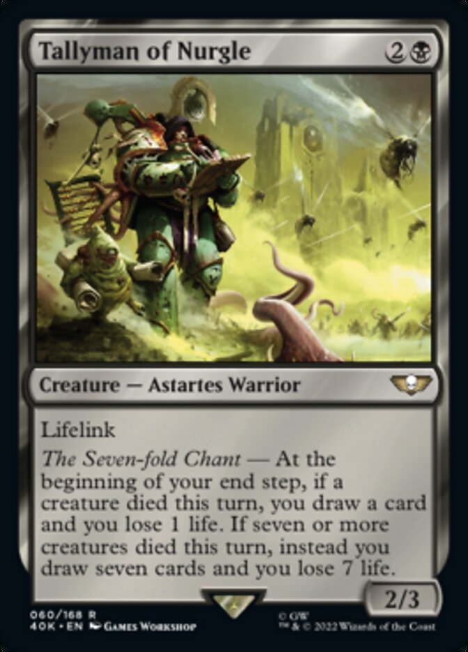 Tallyman of Nurgle - [Surge Foil] Warhammer 40,000 Commander (40K)