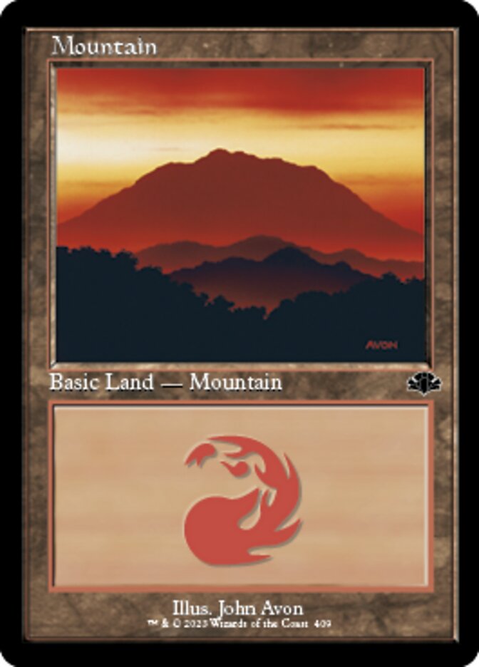 Mountain - [Foil, Retro Frame] Dominaria Remastered (DMR)