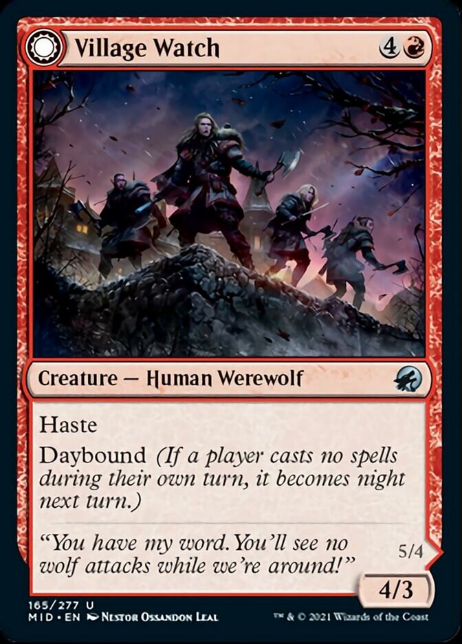 Village Watch // Village Reavers - [Foil] Innistrad: Midnight Hunt (MID)