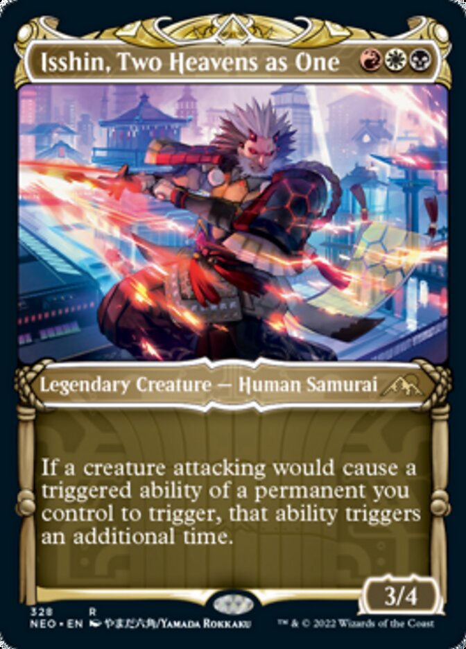 Isshin, Two Heavens as One - [Showcase] Kamigawa: Neon Dynasty (NEO)