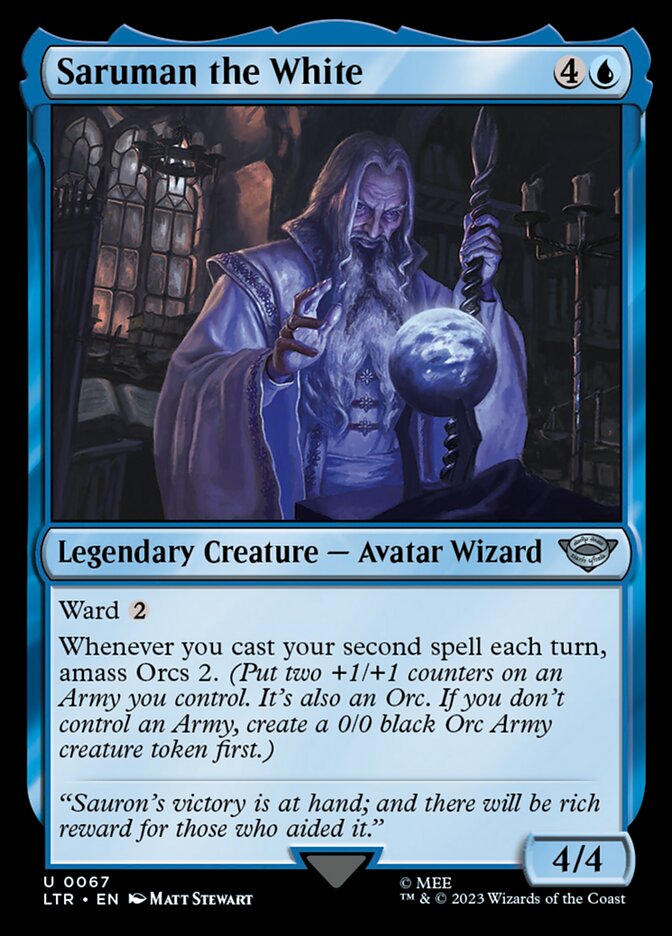 Saruman the White - [Foil] The Lord of the Rings: Tales of Middle-earth (LTR)