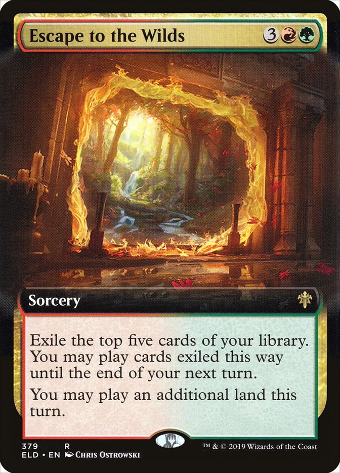 Escape to the Wilds - [Foil, Extended Art] Throne of Eldraine (ELD)