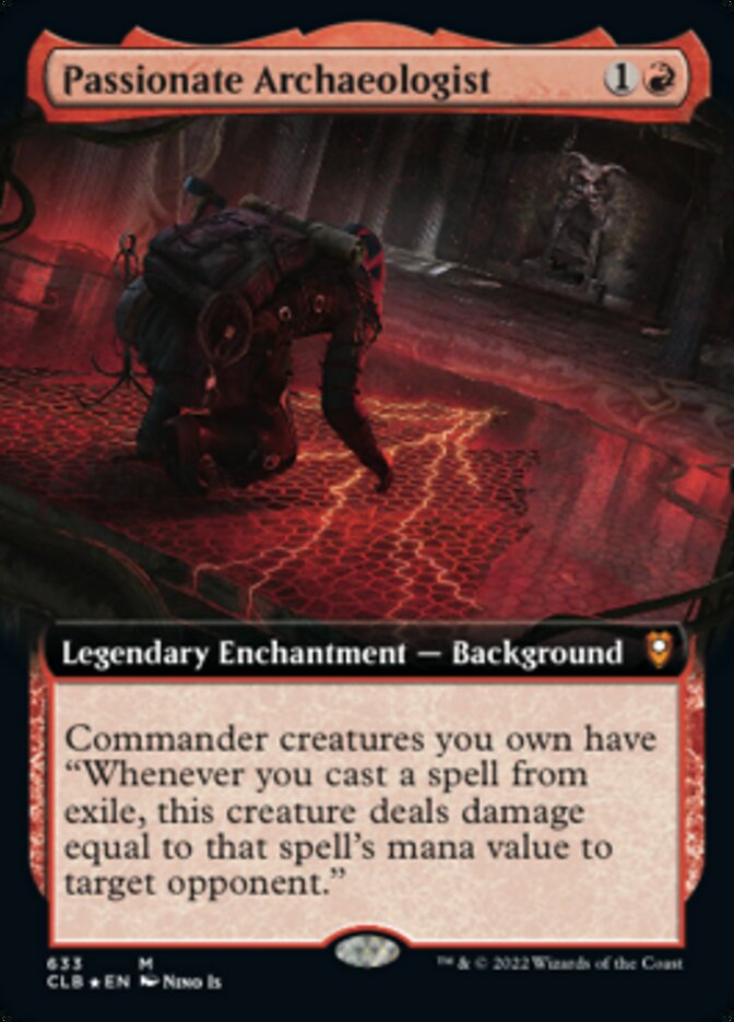 Passionate Archaeologist - [Foil, Extended Art] Commander Legends: Battle for Baldur's Gate (CLB)