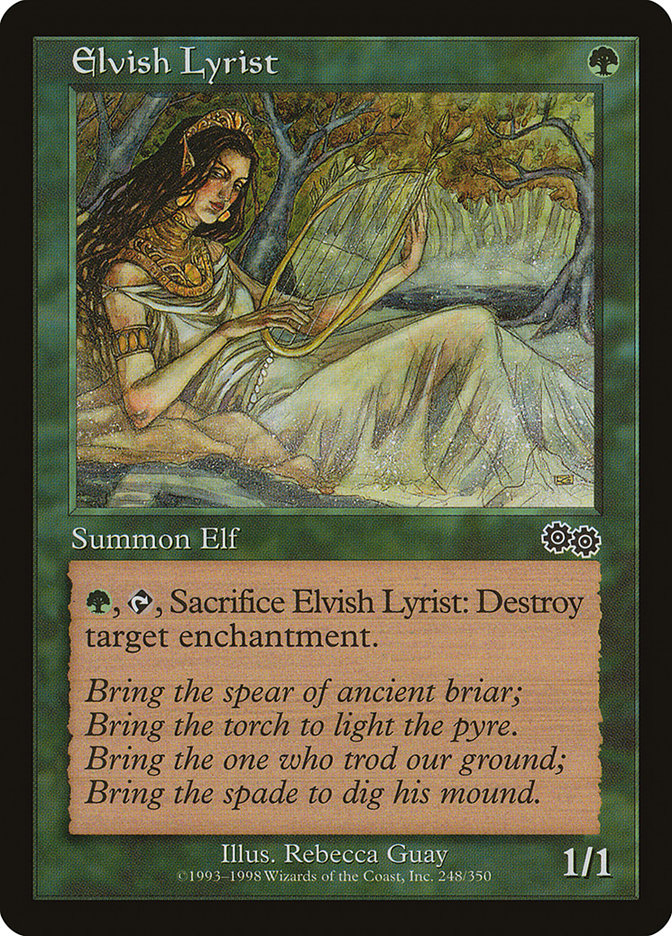 Elvish Lyrist - [Retro Frame] Urza's Saga (USG)