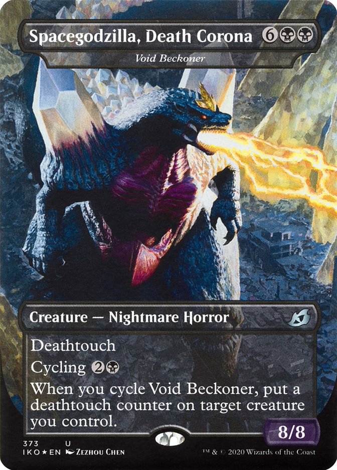 Void Beckoner // Spacegodzilla, Death Corona - [Borderless] Ikoria: Lair of Behemoths (IKO)