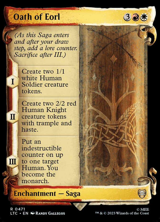 Oath of Eorl - [Foil, Showcase Scroll] Tales of Middle-earth Commander (LTC)