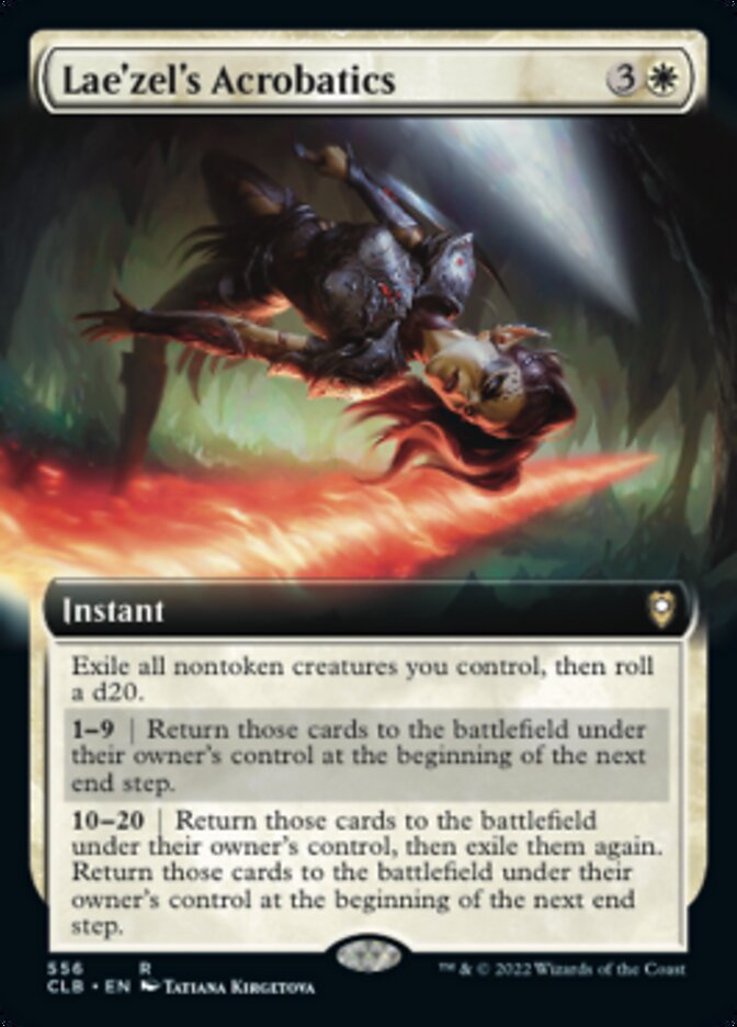 Lae'zel's Acrobatics - [Foil, Extended Art] Commander Legends: Battle for Baldur's Gate (CLB)