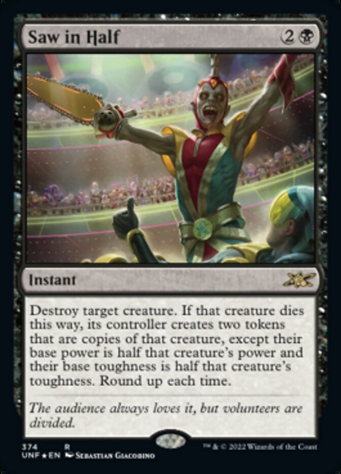 Saw in Half - [Galaxy Foil] Unfinity (UNF)