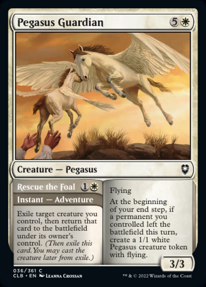 Pegasus Guardian // Rescue the Foal - Commander Legends: Battle for Baldur's Gate (CLB)