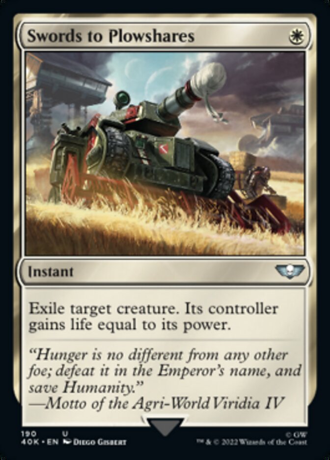 Swords to Plowshares - [Surge Foil] Warhammer 40,000 Commander (40K)