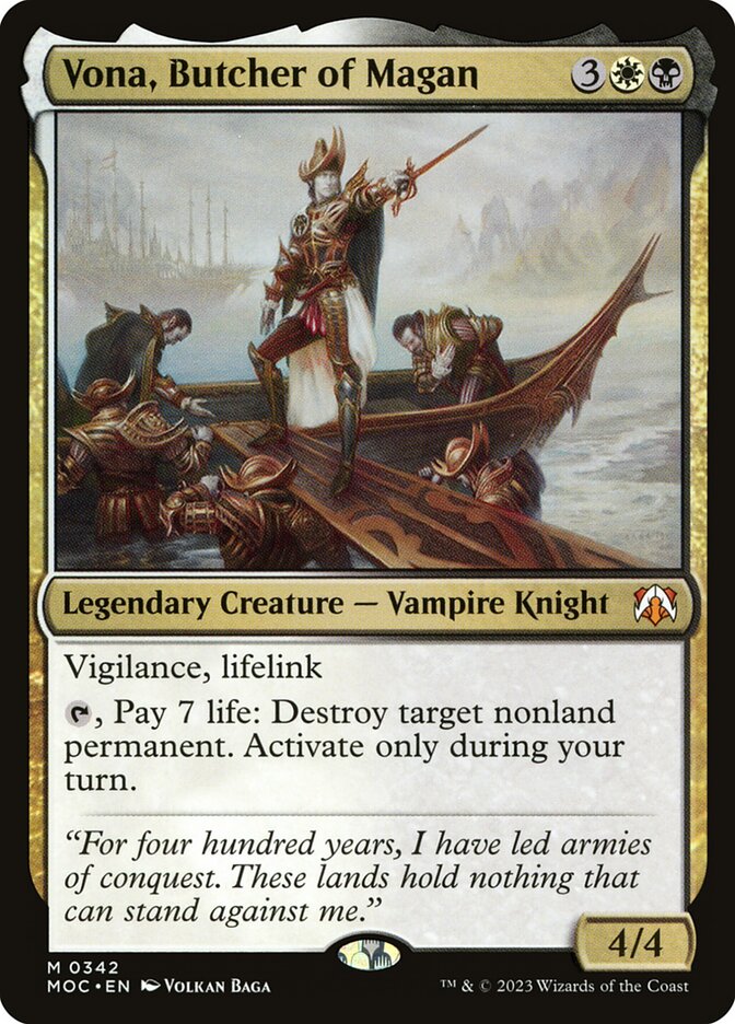 Vona, Butcher of Magan - March of the Machine Commander (MOC)