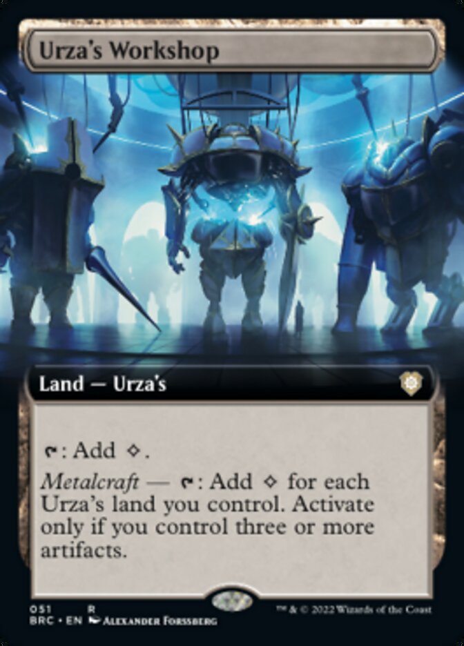 Urza's Workshop - [Foil, Extended Art] The Brothers' War Commander (BRC)