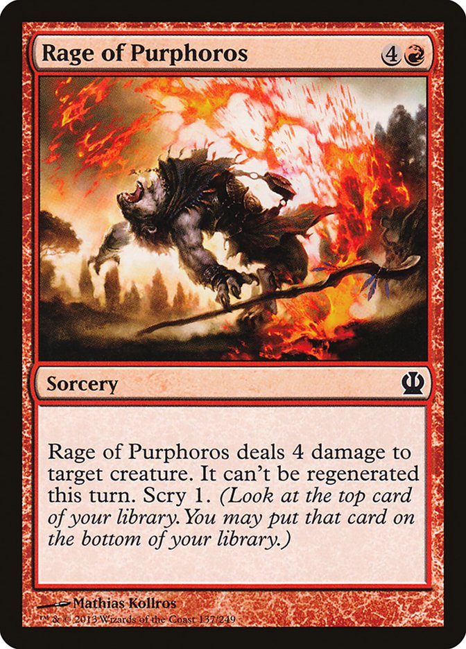 Rage of Purphoros - [Foil] Theros (THS)