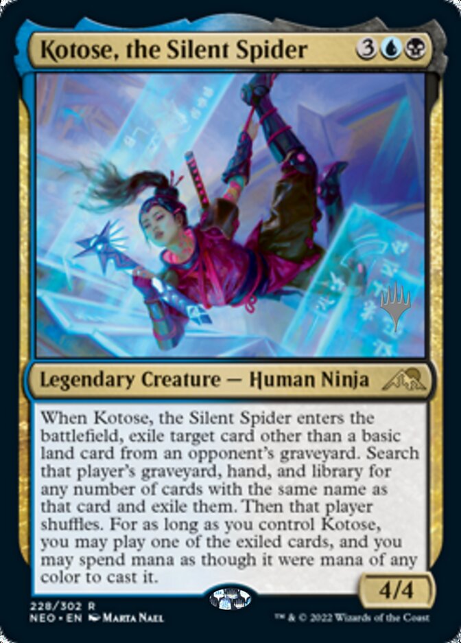 Kotose, the Silent Spider - [Promo] Kamigawa: Neon Dynasty Promos (PNEO)