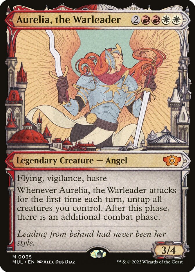 Aurelia, the Warleader - [Foil, Showcase] Multiverse Legends (MUL)