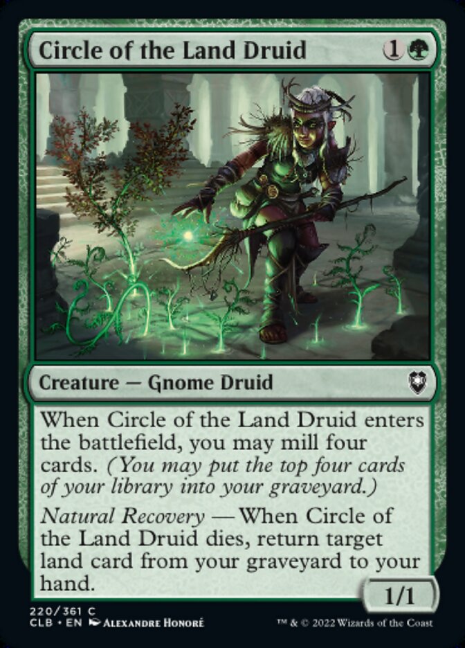 Circle of the Land Druid - [Foil] Commander Legends: Battle for Baldur's Gate (CLB)