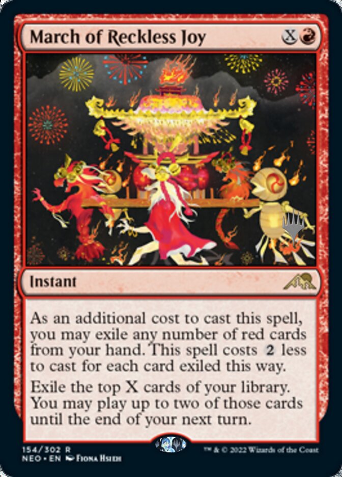 March of Reckless Joy - [Promo] Kamigawa: Neon Dynasty Promos (PNEO)