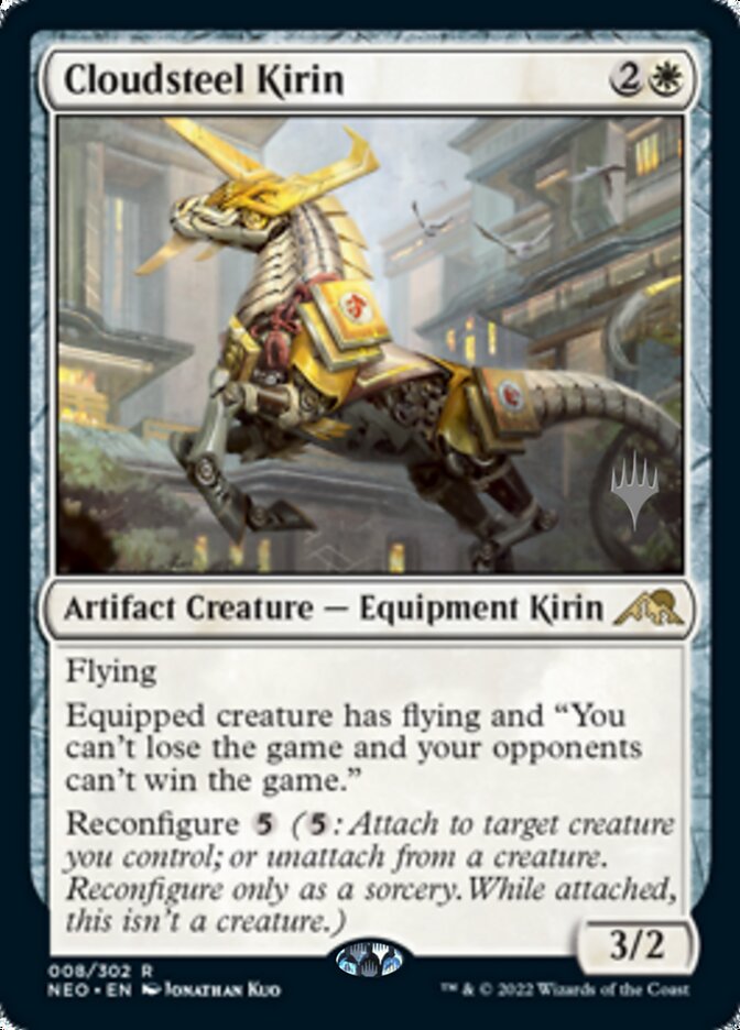 Cloudsteel Kirin - [Promo] Kamigawa: Neon Dynasty Promos (PNEO)