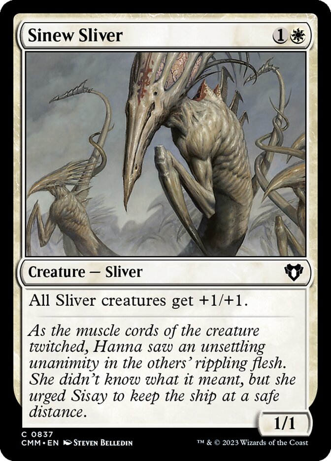 Sinew Sliver - [Foil] Commander Masters (CMM)