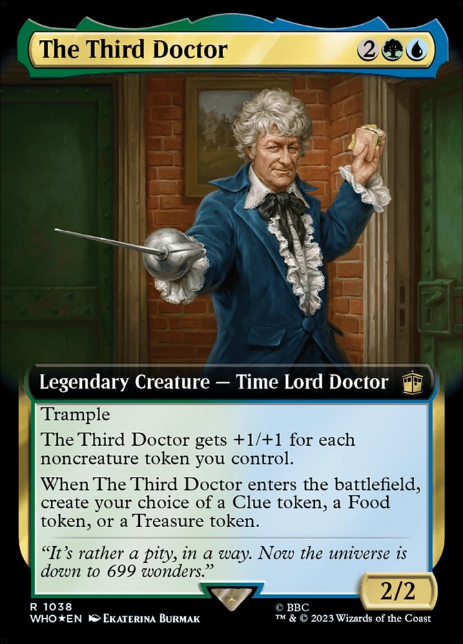 The Third Doctor - [Surge Foil, Extended Art] Doctor Who (WHO)