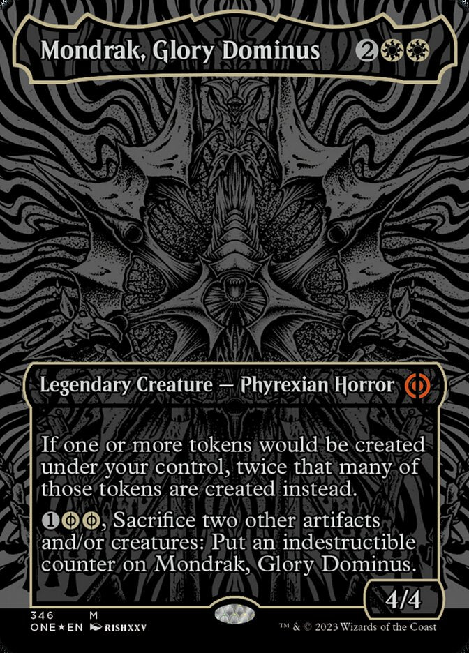 Mondrak, Glory Dominus - [Oil Slick Foil, Borderless] Phyrexia: All Will Be One (ONE)