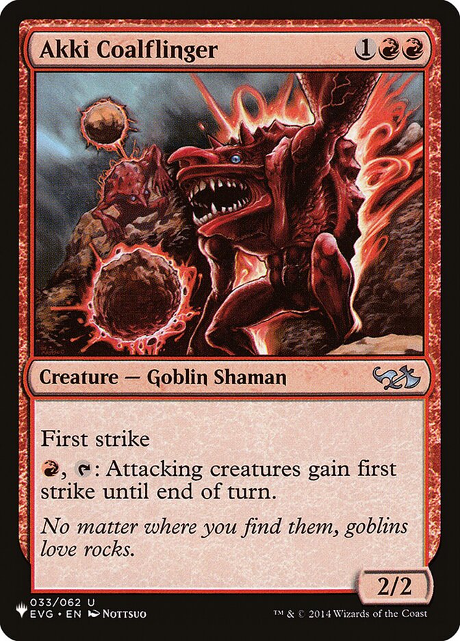 Akki Coalflinger - [Foil] The List (PLIST)