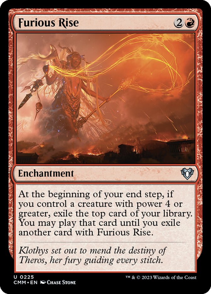 Furious Rise - [Foil] Commander Masters (CMM)